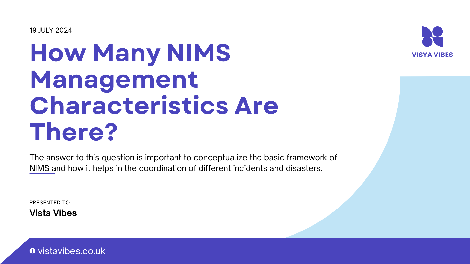 How Many NIMS Management Characteristics Are There?